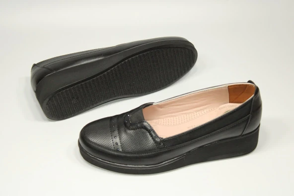 HANIMCA ORTOPEDİK TABAN KADIN GÜNLÜK RAHAT TAŞ DETAY DOLGU ANNE AYAKKABISI - 5