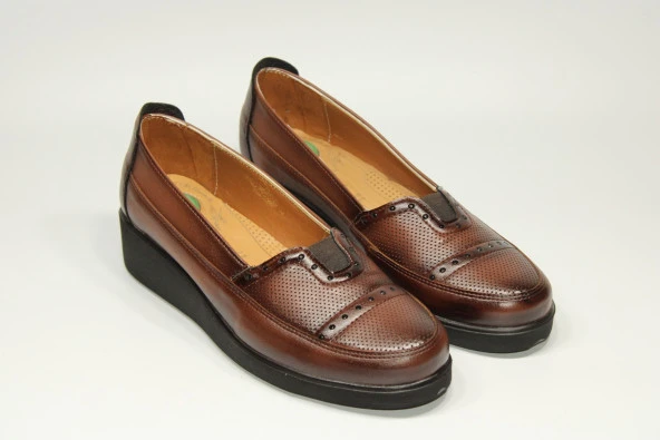 HANIMCA ORTOPEDİK TABAN KADIN GÜNLÜK RAHAT TAŞ DETAY DOLGU ANNE AYAKKABISI - 8