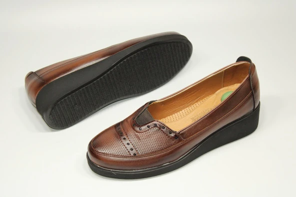 HANIMCA ORTOPEDİK TABAN KADIN GÜNLÜK RAHAT TAŞ DETAY DOLGU ANNE AYAKKABISI - 10