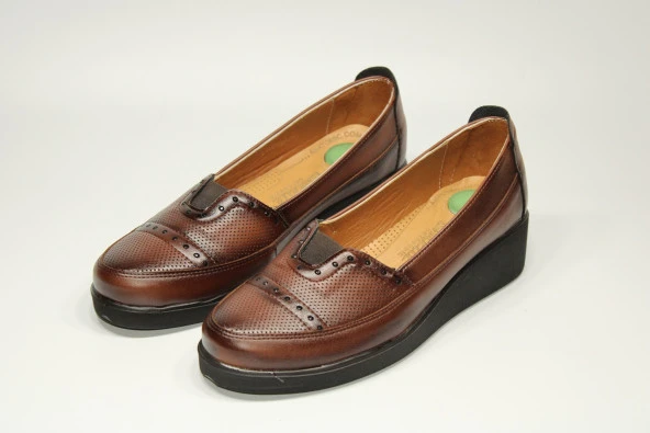 HANIMCA ORTOPEDİK TABAN KADIN GÜNLÜK RAHAT TAŞ DETAY DOLGU ANNE AYAKKABISI - 11