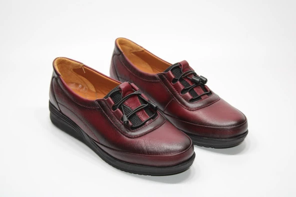 HANIMCA HAKİKİ DERİ ORTOPEDİK TOPUK DİKENİ DESTEKLİ KADIN BAĞSIZ GÜNLÜK RAHAT AYAKKABI - 2