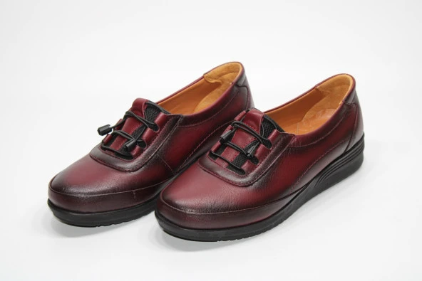 HANIMCA HAKİKİ DERİ ORTOPEDİK TOPUK DİKENİ DESTEKLİ KADIN BAĞSIZ GÜNLÜK RAHAT AYAKKABI - 5