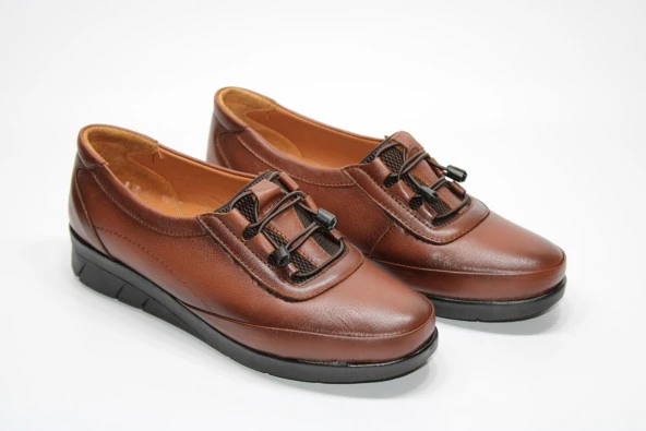 HANIMCA HAKİKİ DERİ ORTOPEDİK TOPUK DİKENİ DESTEKLİ KADIN BAĞSIZ GÜNLÜK RAHAT AYAKKABI - 8