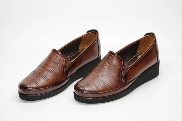 HANIMCA İÇİ DERİ ORTOPEDİK JEL DOLGU TOPUK GÜNLÜK ANNE AYAKKABI - 16