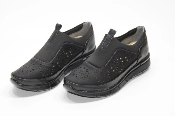 MARYJANE ORTOPEDİK DÜZ TABAN  DELİKLİ GÜNLÜK KADIN AYAKKABI - 3