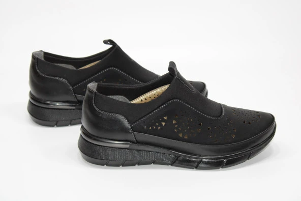 MARYJANE ORTOPEDİK DÜZ TABAN  DELİKLİ GÜNLÜK KADIN AYAKKABI - 4