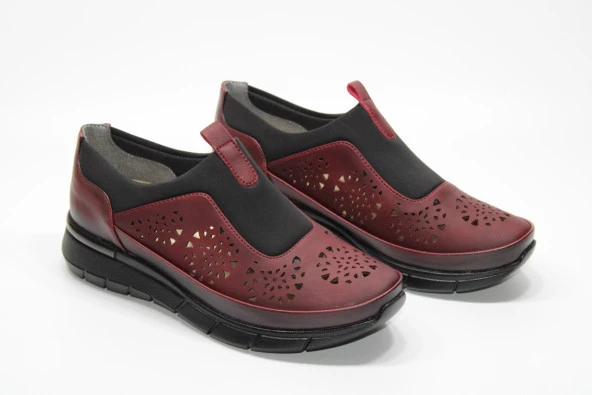 MARYJANE ORTOPEDİK DÜZ TABAN  DELİKLİ GÜNLÜK KADIN AYAKKABI - 5