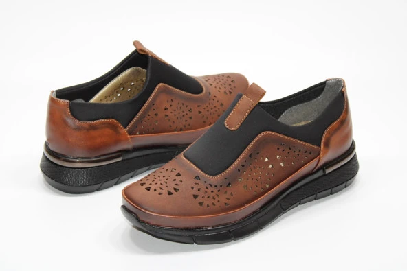 MARYJANE ORTOPEDİK DÜZ TABAN  DELİKLİ GÜNLÜK KADIN AYAKKABI - 10