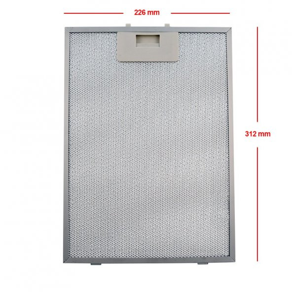 Aspiratör & Davlumbaz Metal Yağ Filtresi, 312x226 mm - Resim 4