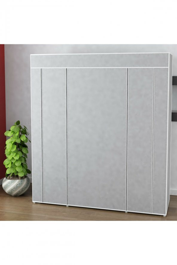 Trioport Trioport Çift Yandan Raflı Bez Dolap - 3