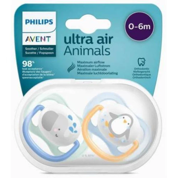 Philips Avent Ultra Air Animals Emzik 0-6 Ay Erkek