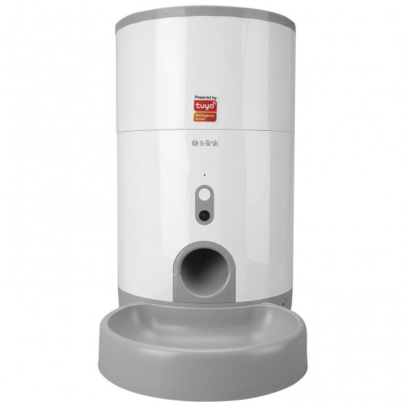 S-Link Swapp SL-21 Otomatik Yem Kabı 2.6L Kapasite 720P Kamera Porsiyon Kontrollu Kedi Köpek Besleyici Wifi TUYA Destekl - 1