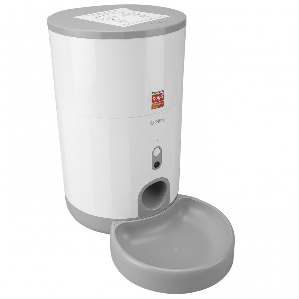 S-Link Swapp SL-21 Otomatik Yem Kabı 2.6L Kapasite 720P Kamera Porsiyon Kontrollu Kedi Köpek Besleyici Wifi TUYA Destekl - 2