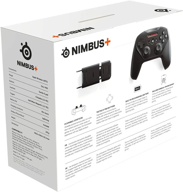 SteelSeries Nimbus+ Plus iOS, Apple TV, Mac Uyumlu Oyun Kumandası - 8