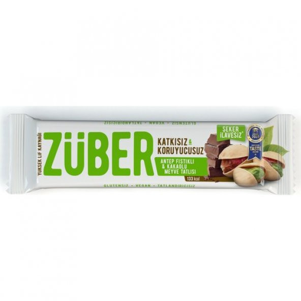 Züber Antep Fıstıklı Ve Çikolatalı Doğal Meyve Tatlısı 40 gr