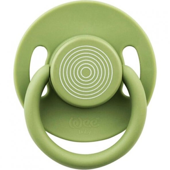 Wee Baby Cool Yuvarlak Uçlu Emzik 6-18 Ay Haki