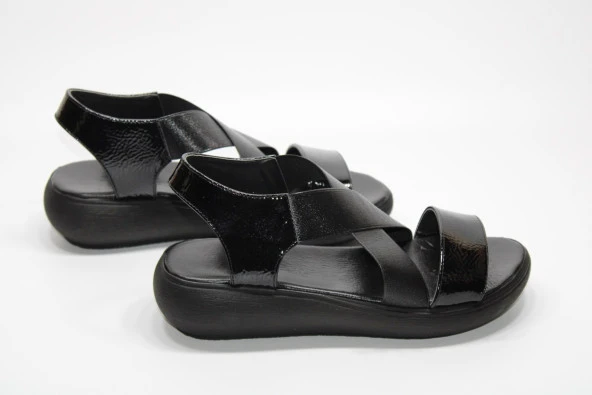 LADYPARK ORTOPEDİK ÇAPRAZ LASTİKLİ BANT KADIN GÜNLÜK SANDALET - 8