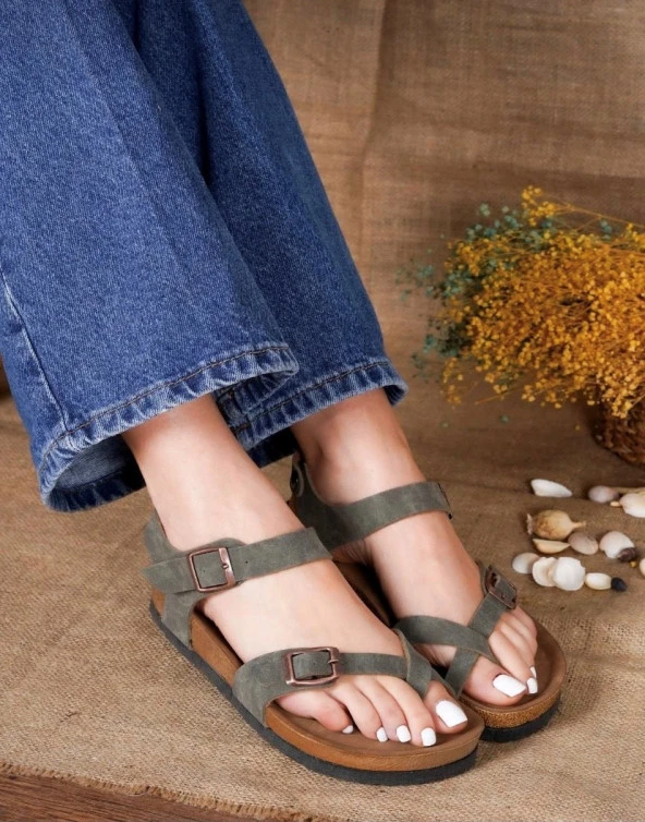 LADYPARK ORTOPEDİK KALIN TABAN PARMAK ARASI GÜNLÜK SANDALET - 3