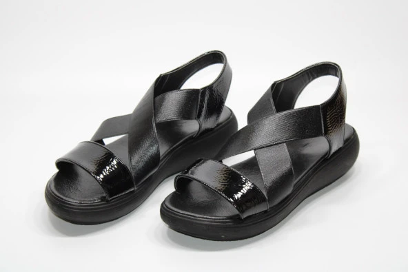 LADYPARK ORTOPEDİK ÇAPRAZ LASTİKLİ BANT KADIN GÜNLÜK SANDALET - 7