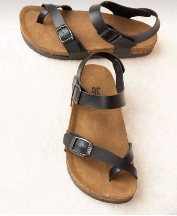 LADYPARK ORTOPEDİK KALIN TABAN PARMAK ARASI GÜNLÜK SANDALET - 7