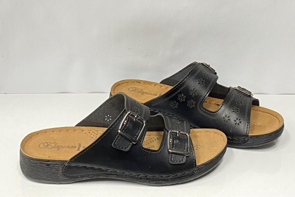 MND ORTOPEDİK ÇİÇEK DESEN ÇİFT TOKA AYARLANABİLİR KADIN GÜNLÜK EV-SOKAK TERLİĞİ - 6