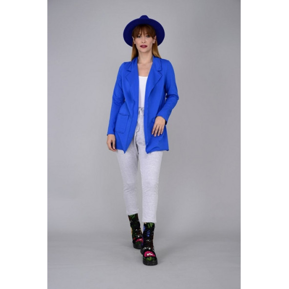 Park Moda -2211- İtalyan Pamuklu Ceket- Saks Mavi renk- 36-42 beden arası