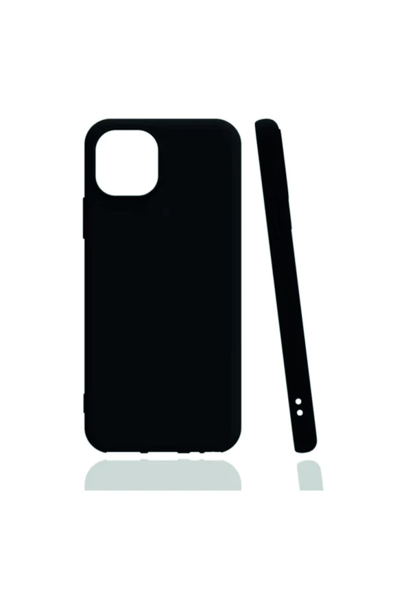 IPhone 13 Mini Siyah Silikon Rubber Kılıf Arka Kapak - Resim 3