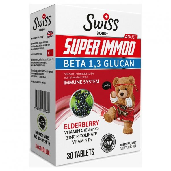 Swiss Super Immo Beta Glukan C- D Ve Çinko Katkılı