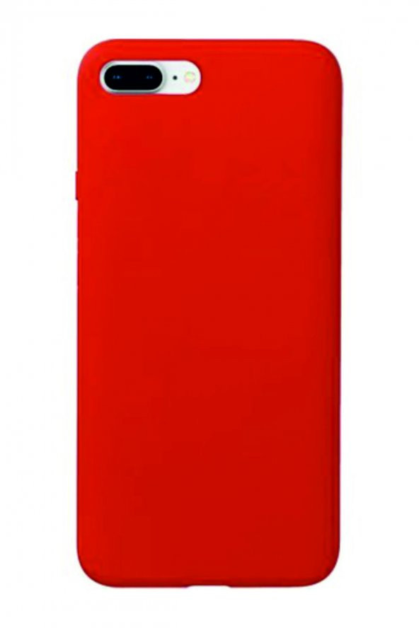 IPhone 8 Plus Kırmızı Silikon Rubber Kılıf Arka Kapak - 2