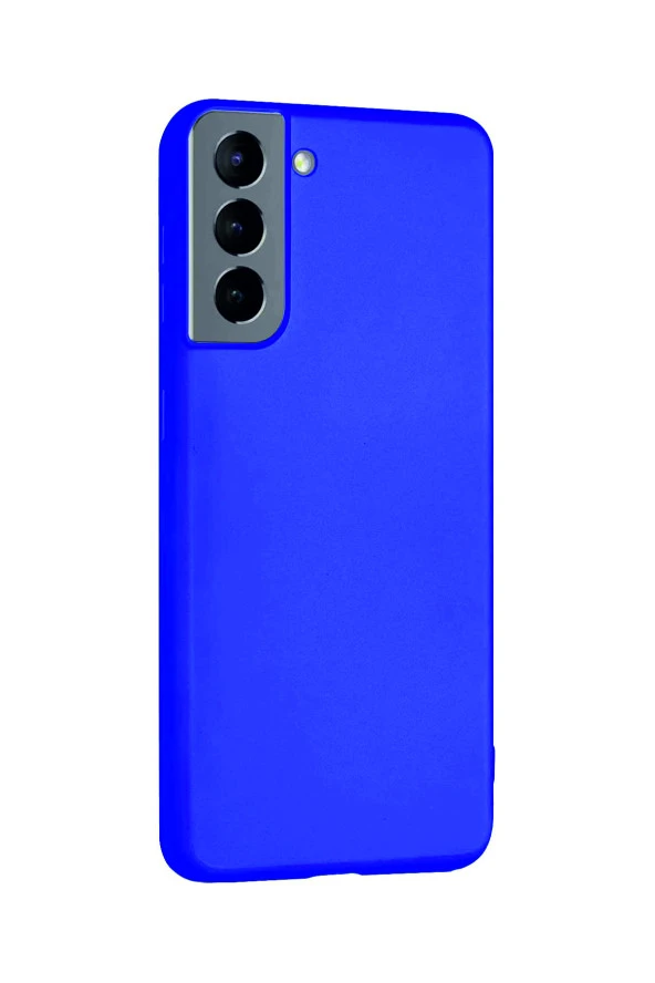 Samsung Galaxy S21 Mavi Silikon Rubber Kılıf Arka Kapak - Resim 2