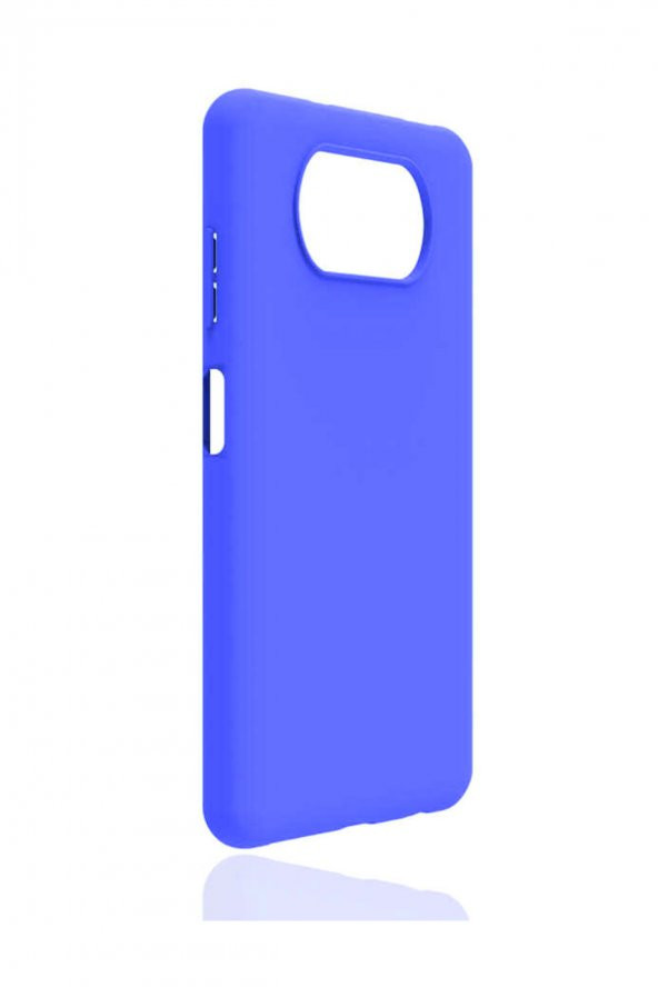 Xiaomi Poco X3 NFC Lila Silikon Rubber Kılıf Arka Kapak