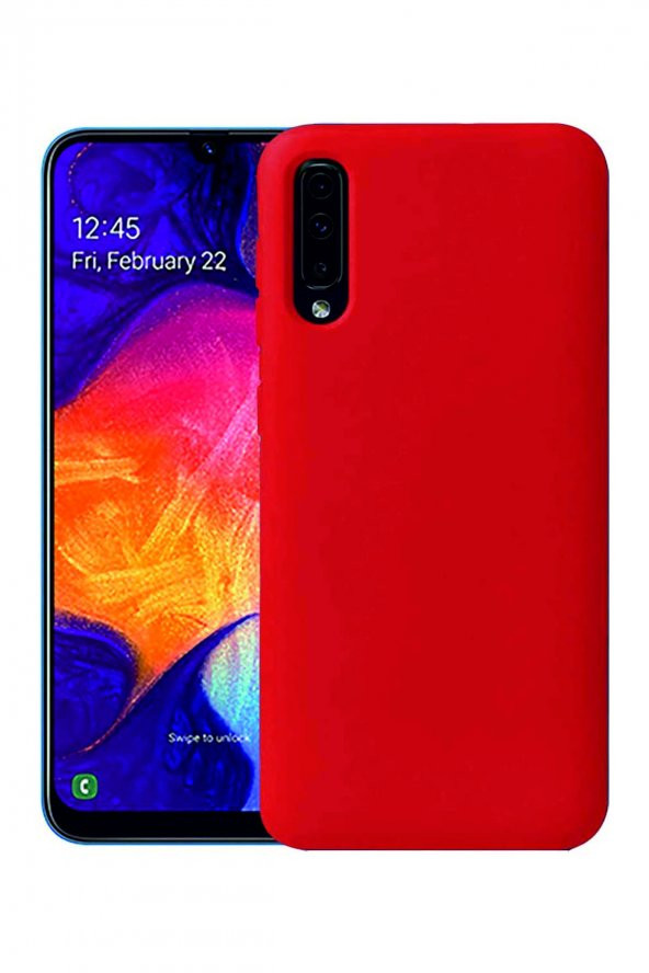 Samsung Galaxy A70s Kırmızı Silikon Rubber Kılıf Arka Kapak - 2