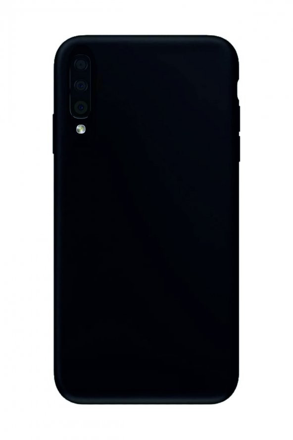 Samsung Galaxy A50 Siyah Silikon Rubber Kılıf Arka Kapak - Resim 2