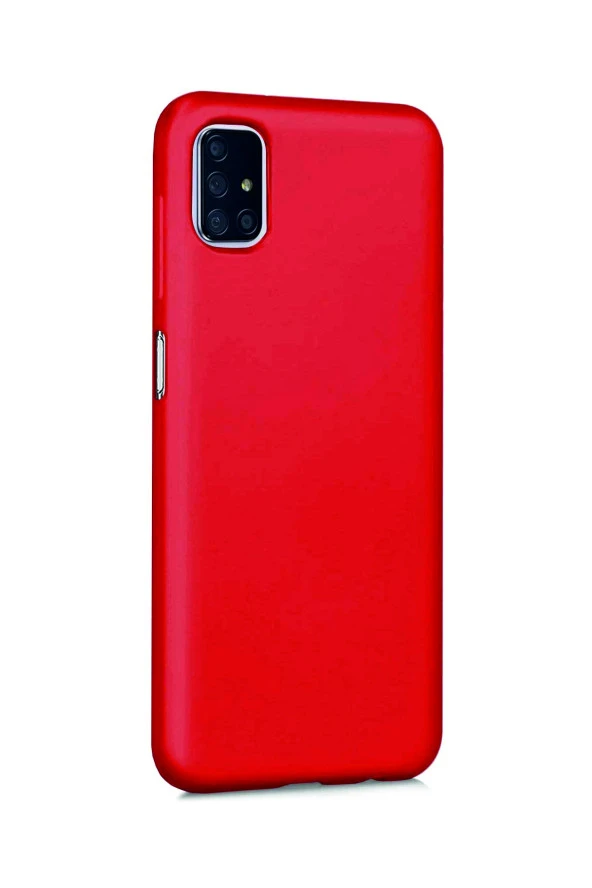 Samsung Galaxy M51 Kırmızı Silikon Rubber Kılıf Arka Kapak - Resim 2