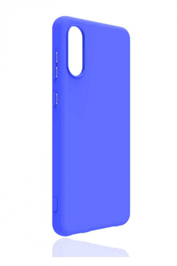 Samsung Galaxy A02 Lila Silikon Rubber Kılıf Arka Kapak - Resim 2