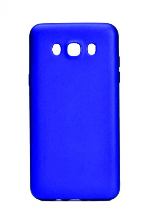 Samsung Galaxy J7 Mavi Silikon Rubber Kılıf Arka Kapak - 3