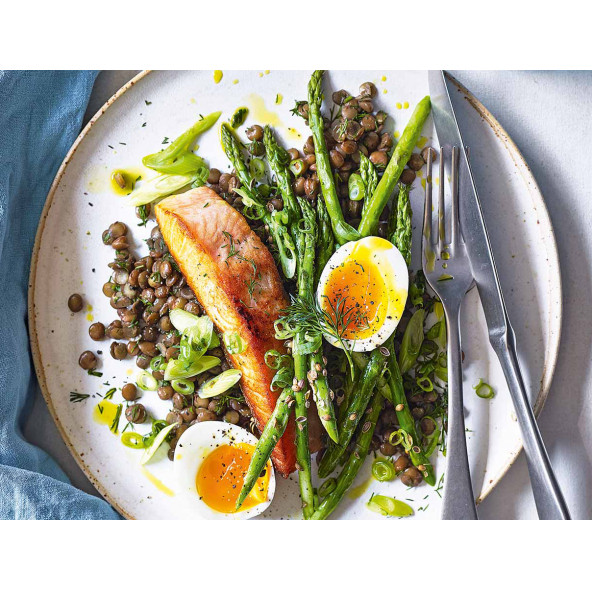 Taze Kuşkonmaz 900 gr. ( 3 Bağ ) Yeni Mahsül Yaş Kuşkonmaz Asparagus - 2