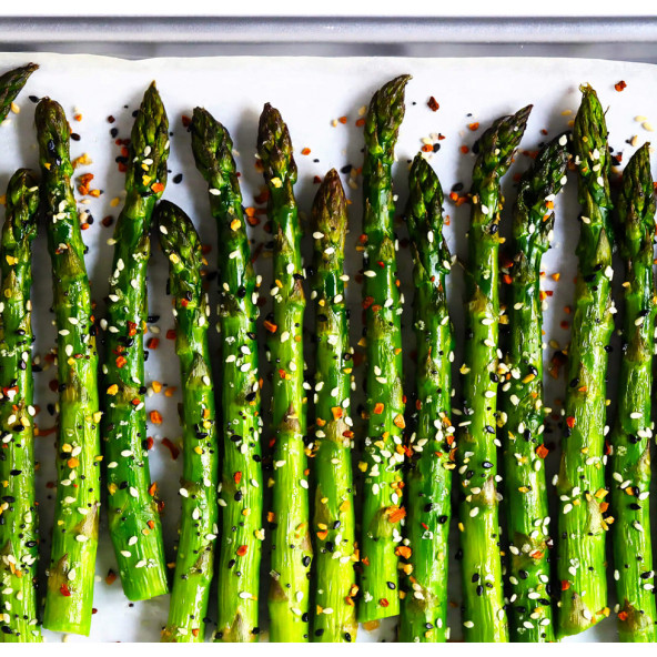 Taze Kuşkonmaz 900 gr. ( 3 Bağ ) Yeni Mahsül Yaş Kuşkonmaz Asparagus - 6