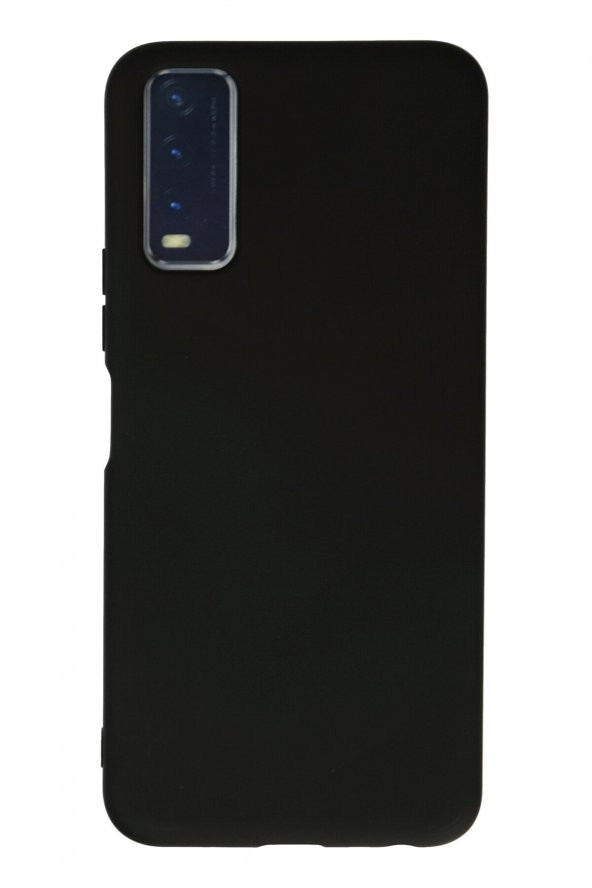 Vivo Y20 Siyah Silikon Rubber Kılıf Arka Kapak ürün görseli 1