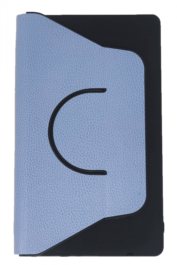 IPad 10.2 Inc Açık Mavi Tablet Kılıfı 360° Dönebilen Stantlı Silikonlu Tam Koruma
