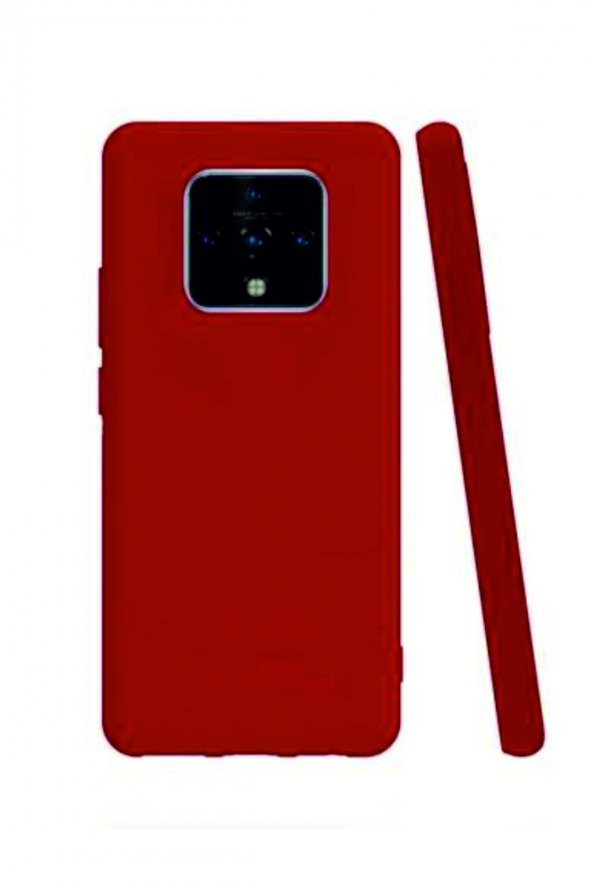 Tecno Camon 16 Premier Kırmızı Silikon Rubber Kılıf Arka Kapak