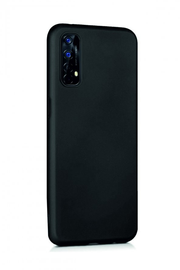Oppo Realme 7 Siyah Silikon Rubber Kılıf Arka Kapak - Resim 2