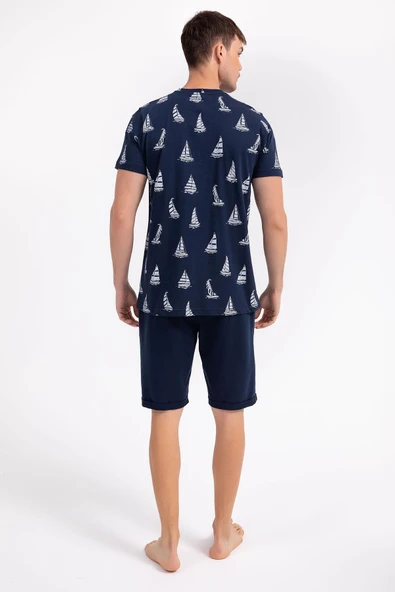 Arnetta 1993 Sailor Lacivert Erkek Bermuda Takım - 4