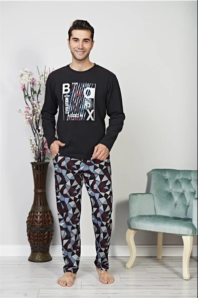Alperi 70-03 Uzun Kol Erkek Pijama Takımı - 1