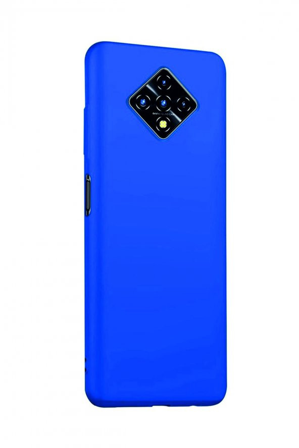 Infinix Zero 8 Mavi Silikon Rubber Kılıf Arka Kapak