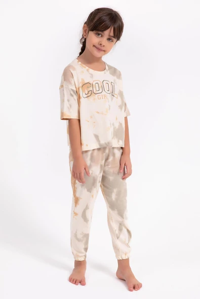 Arnetta 1808 Cool Girl Fildişi Salaş Kız Çocuk Pijama Takımı - 3