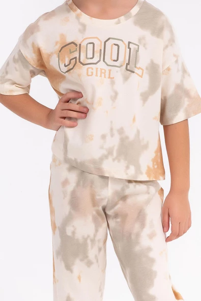 Arnetta 1808 Garson Cool Girl Fildişi Salaş Kız Çocuk Pijama Takımı - 4
