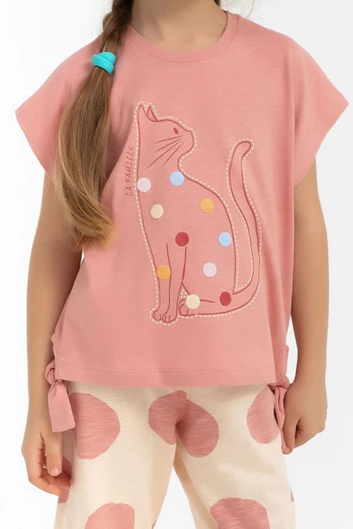 Roly Poly 2791 Garson Cat Fil Dişi Kız Çocuk Kapri Takım - 3