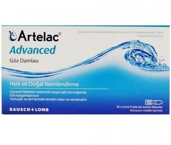 Bausch Lomb Artelac Advanced Tek Dozluk Göz Damlası