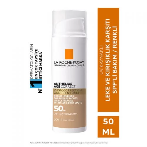 La Roche Posay Anthelios Age Correct SPF 50 Krem 50 ml - Renkli